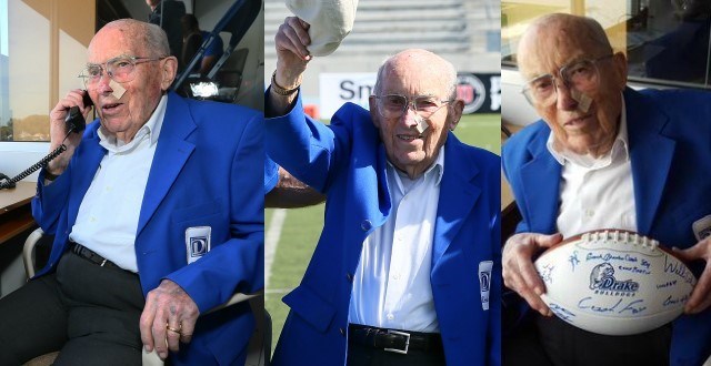 'Mr. Drake' Paul Morrison Attends 700th Bulldog Football Game